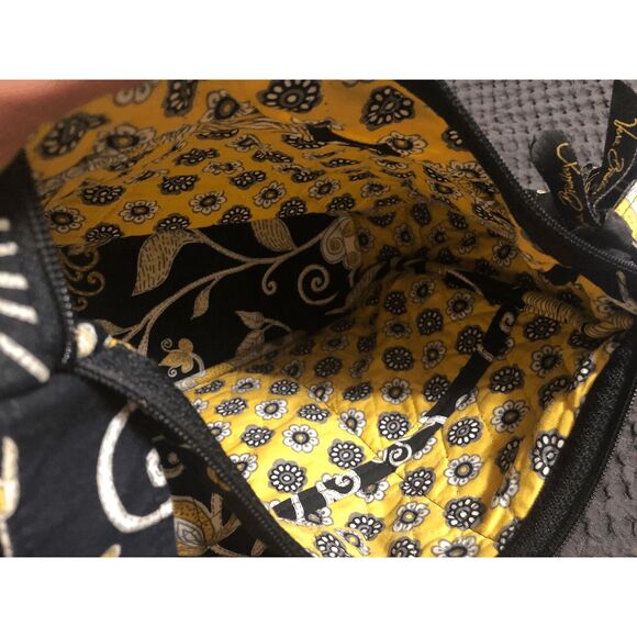 Vera Bradley On the Go Shoulder Purse Yellow Bird Style - Picture 8 of 13